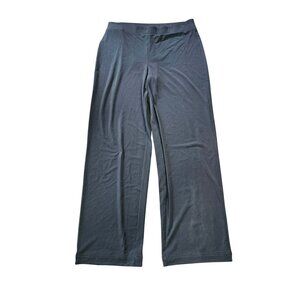 Chicos Women's Black Pull On Wide Leg Pants Travel Friendly size 1R